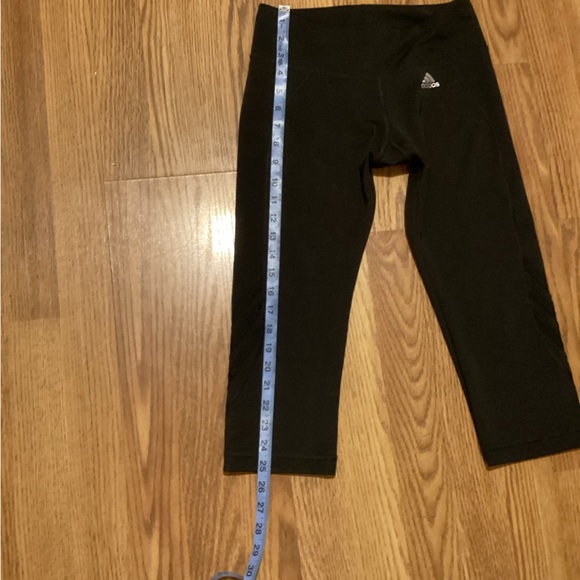 Adidas cliente capri leggings Atlantic size medium color black - Picture 6 of 8